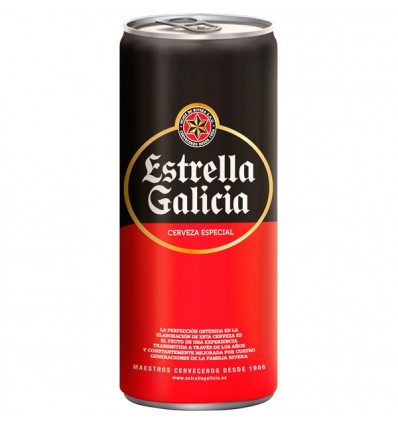Lata cerveza Estrella galicia 33cl