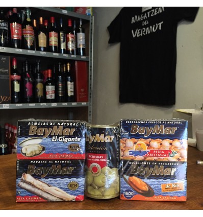 Super Pack 5 latas de conservas BayMar vermut
