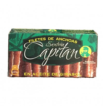 Filetes de Anchoas Capitán - Santoña aceite girasol