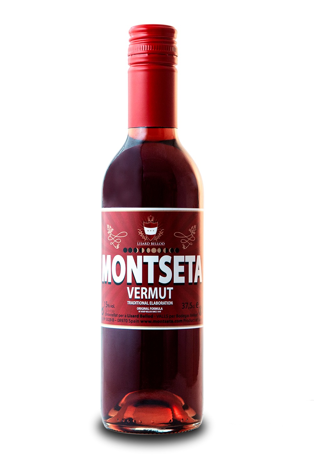 Botellín Vermut Montseta Rojo 375ml.