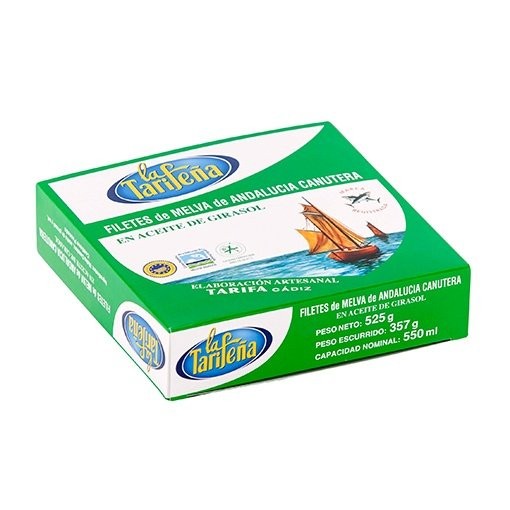 Filetes de Melva de Andalucía Canutera 500gr. La Tarifeña