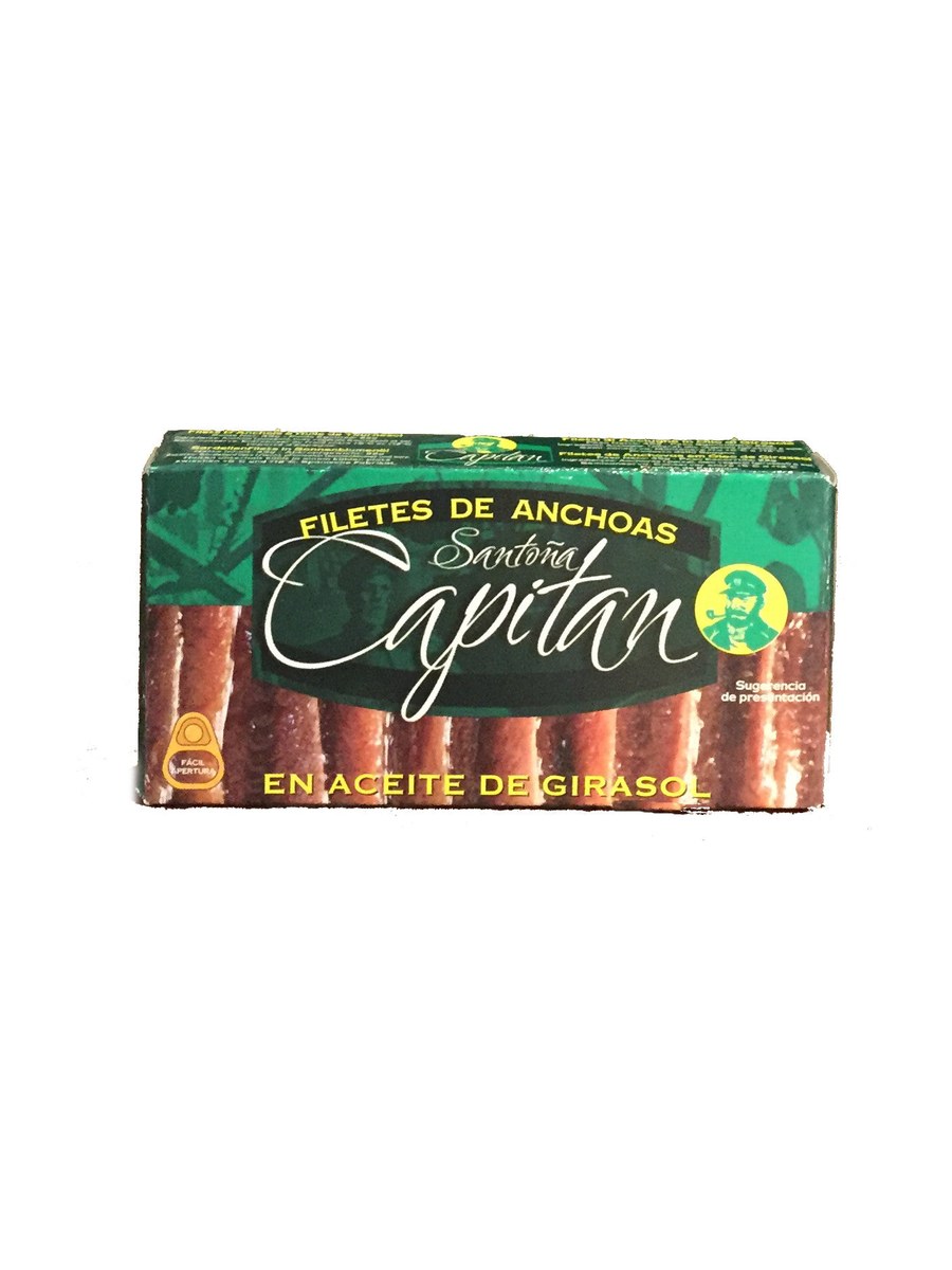 Filetes de Anchoas Capitán - Santoña aceite girasol