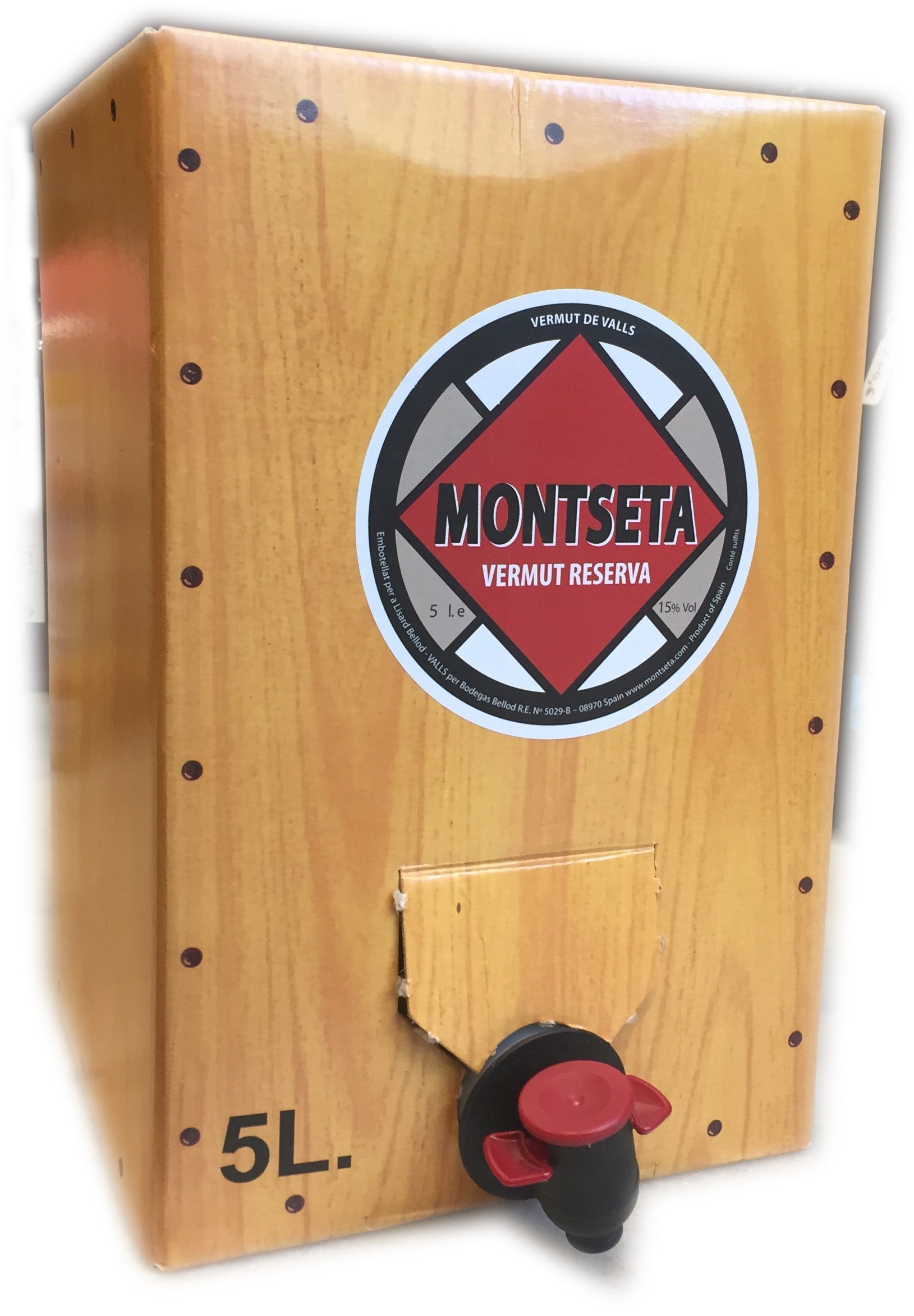 Vermut Montseta Reserva 5 lt. Bag in Box