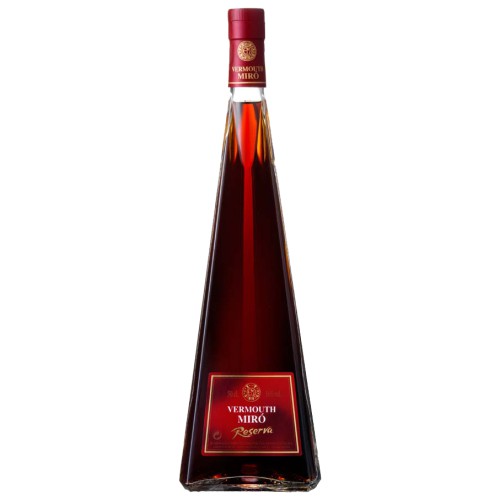 Vermut Miró reserva botella piramidal estuche