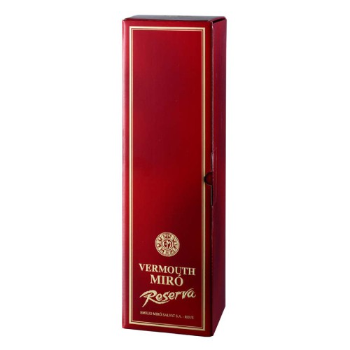 Vermut Miró reserva botella piramidal estuche