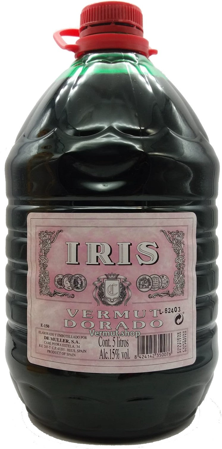Garrafa Vermut Iris Dorado 5 litros