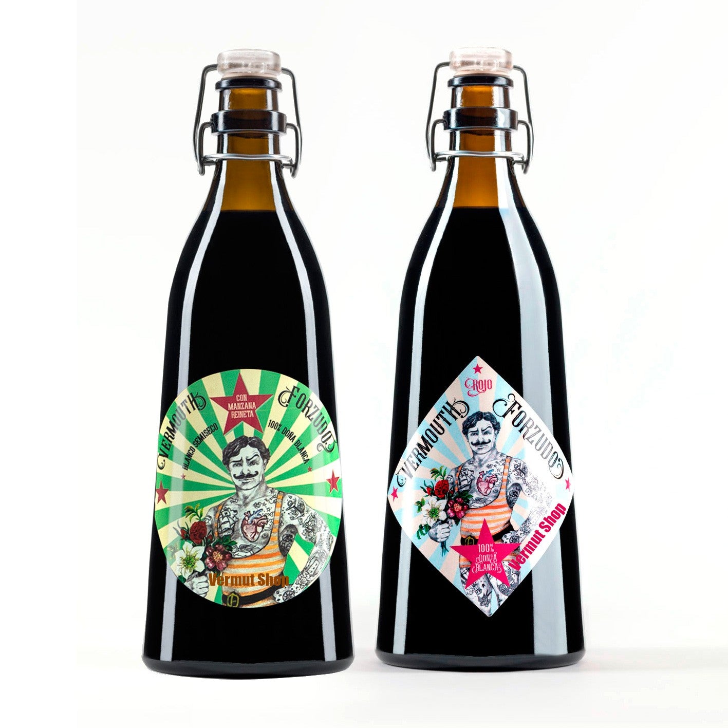 Pack 2bot. Vermut Forzudo - Blanco y Negro