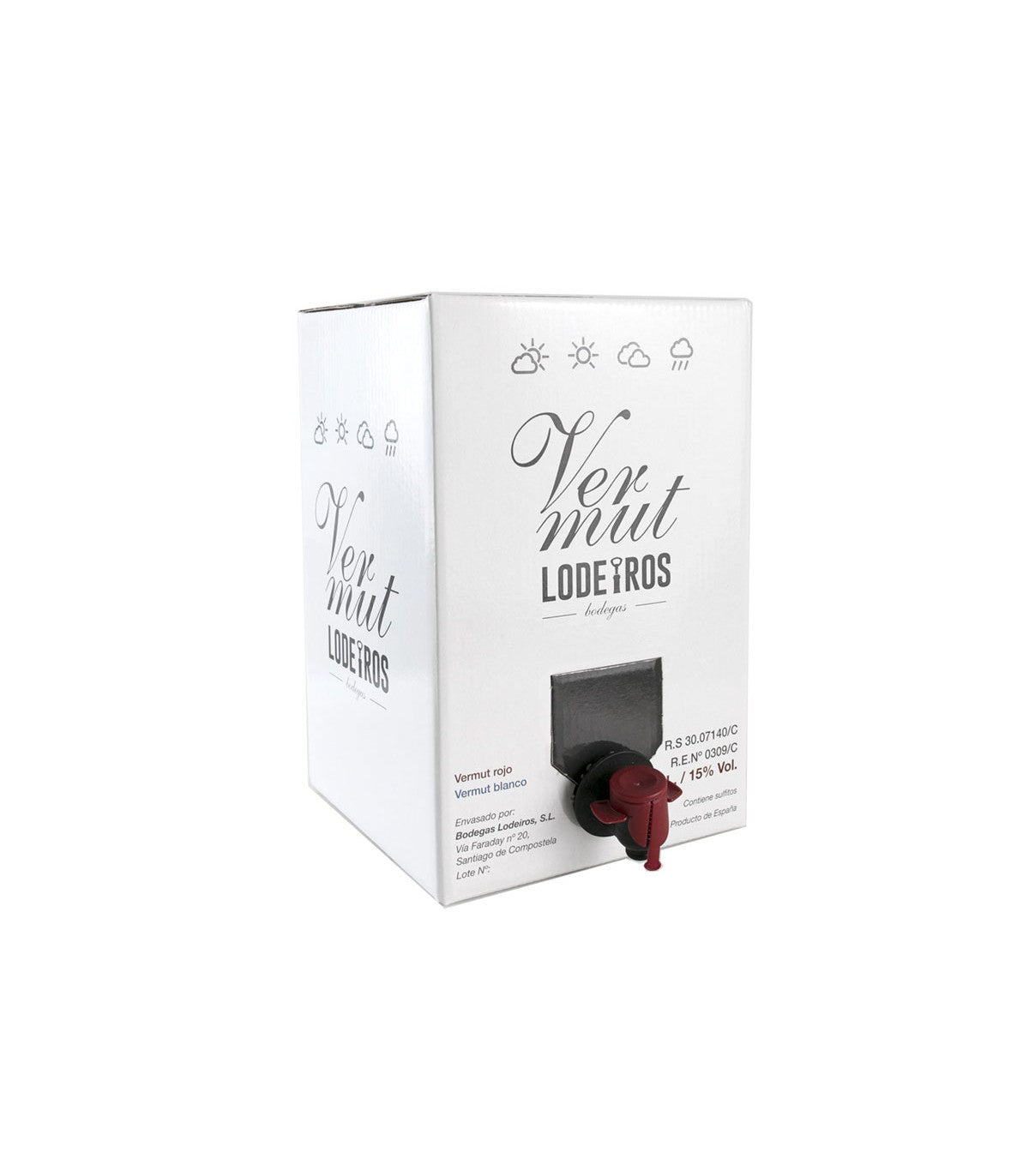Bag in Box Vermut Lodeiros Rojo 5 litros