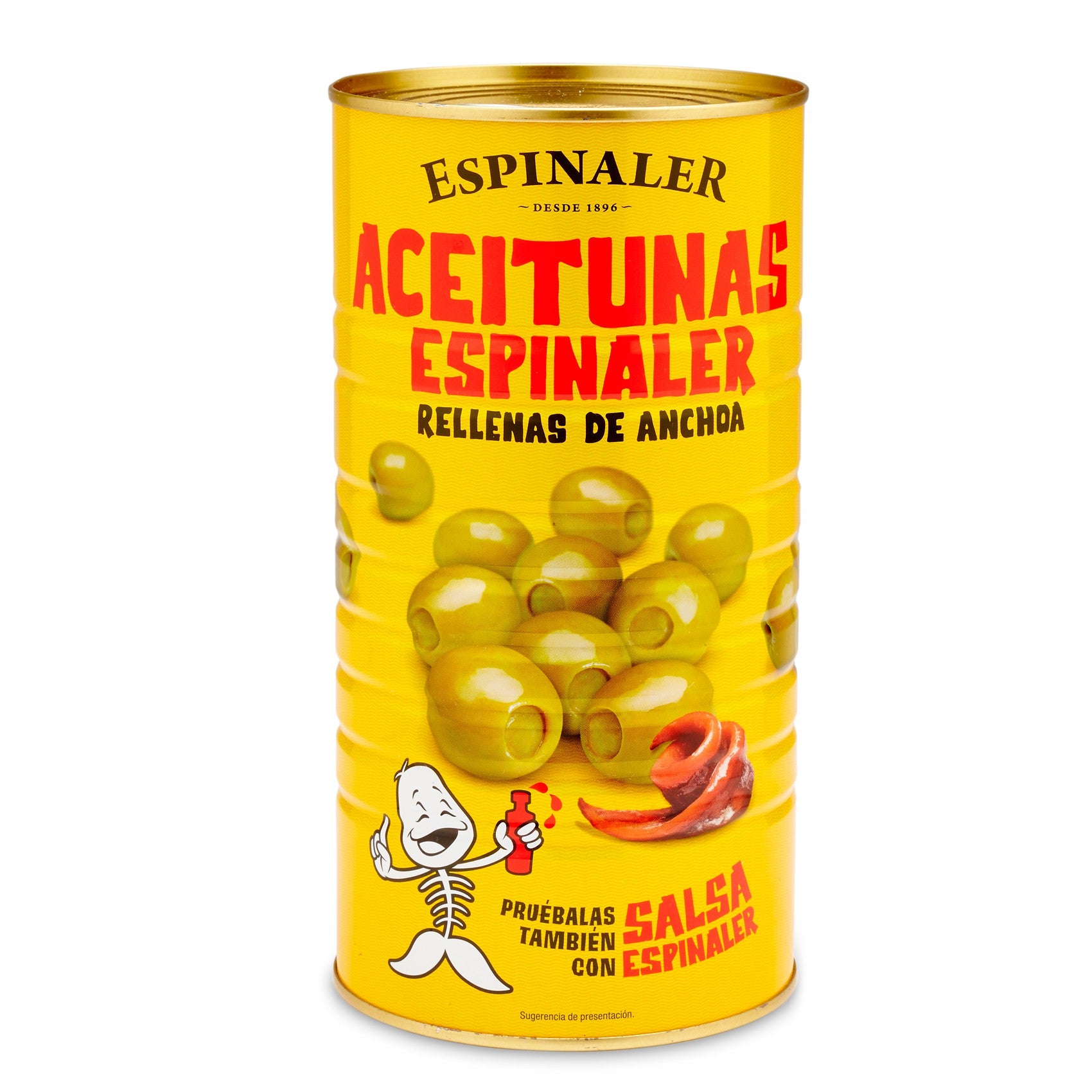 Aceitunas Rellenas Anchoa Espinaler 2Kg 